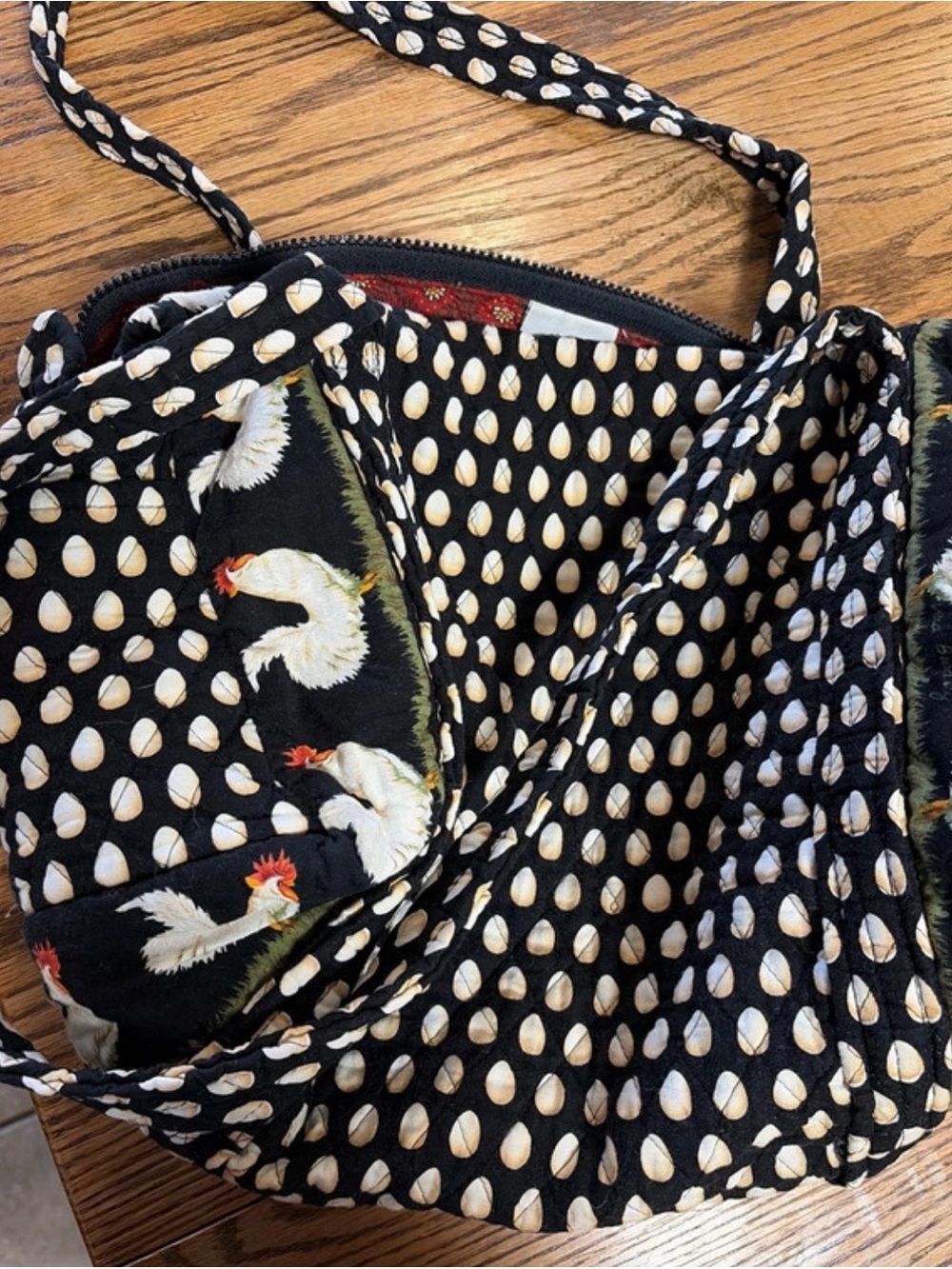 Vera Bradley Black & White Polka Dot Shoulder Bag